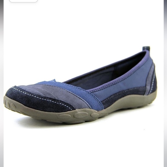 Clarks Blue and Gray Flats - Picture 1 of 13